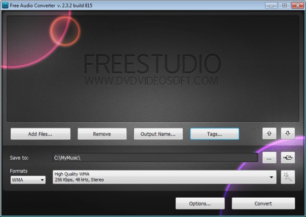 DVDVideoSoft Free Audio Converter