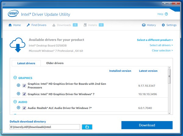 Intel Driver Update Utility