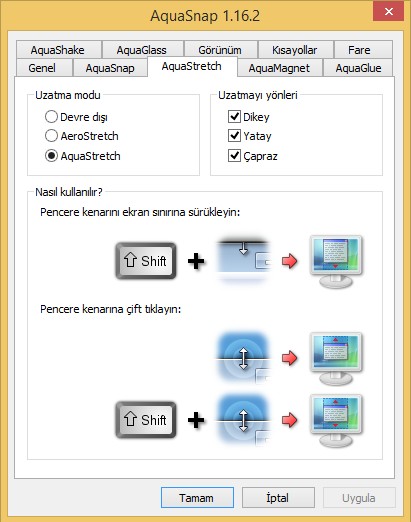 AquaSnap Ekran 2