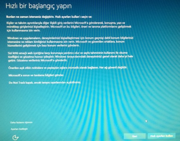 Windows 10 a Yükseltme