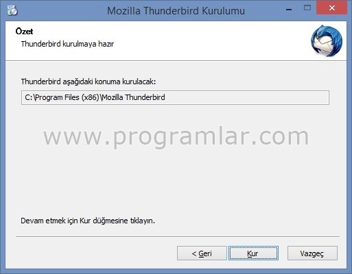 Mozilla Thunderbird Kurulumu ve Ayarlar 03