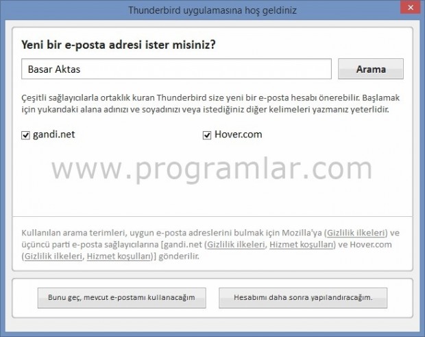 Mozilla Thunderbird Kurulumu ve Ayarlar 06