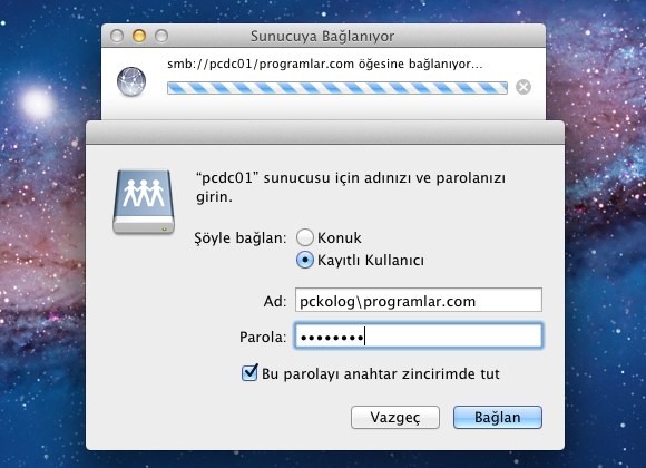 Finder Sunucu Login Bilgileri