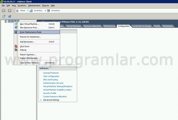 Vmware Esxi - Enter Maintenance Mode