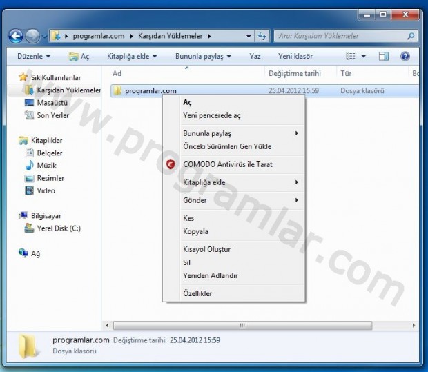 Windows Sağ Tıklama Menüsünün Gizli Özellikleri - Resim 1