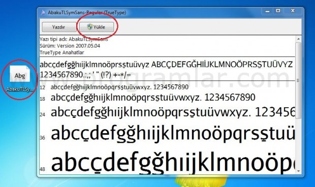 Windows 7 Ve Windows Vista  da TL Simgesi Nasıl Yüklenir?