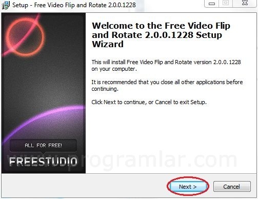 Free Video Flip and Rotate ile Video Döndürme (Resimli Anlatım)