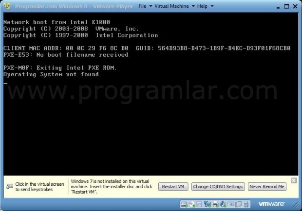 VMWare\ e Windows 8 Developer Preview Kurmak