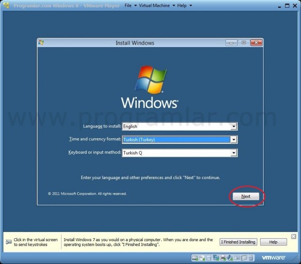 VMWare\ e Windows 8 Developer Preview Kurmak