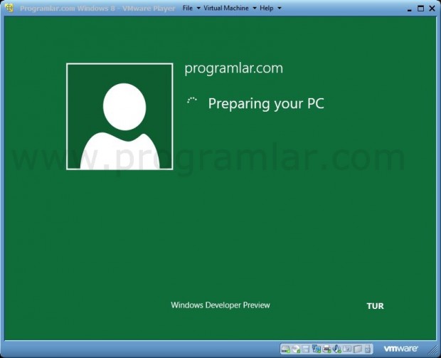 VMWare\ e Windows 8 Developer Preview Kurmak