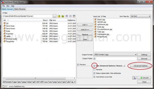 FastStone Photo Resizer ile Toplu Resim Boyutlandırma ve Çevirme