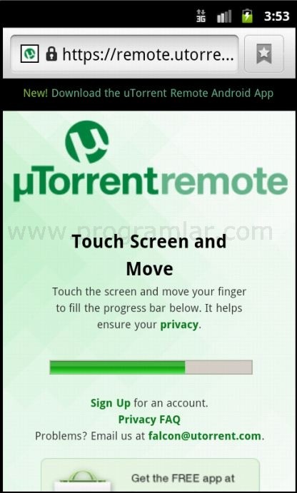 uTorrent\ i Cep Telefonundan Kontrol etmek ve Kullanmak