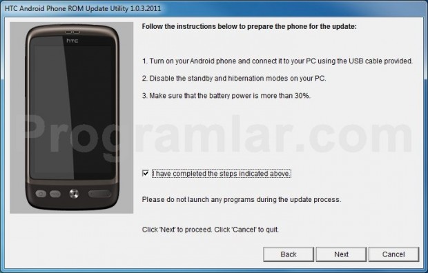 HTC Desire\ a Android 2.3 (Gingerbread) Yüklemek