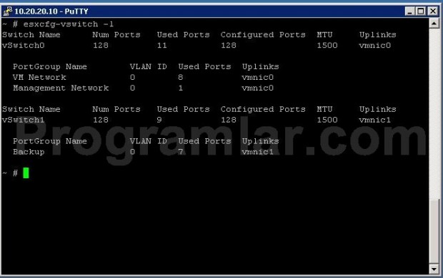 Esxi\ da Jumbo Frame Desteğini Aktif Etmek