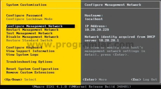 Vmware ESXi 4.1 Kurulumu