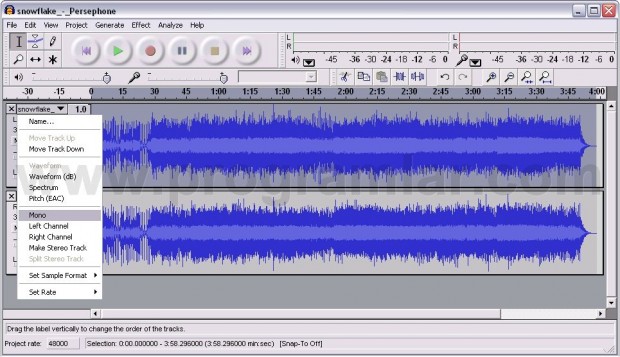 Audacity İle Müzikten Sesi Ayırma 