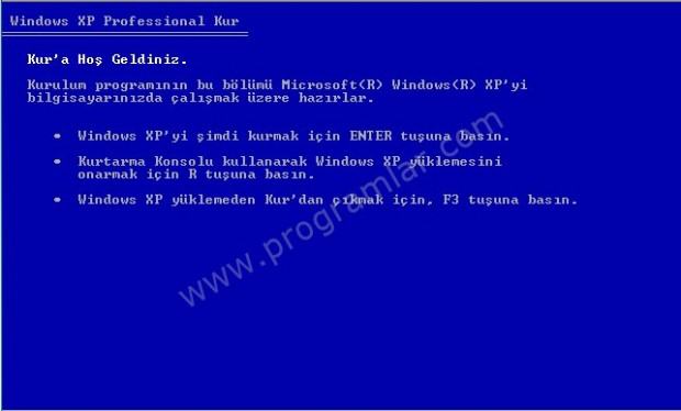 Windows XP  de NTLDR Eksik Hatası ve Çözümü