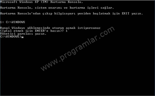 Windows XP  de NTLDR Eksik Hatası ve Çözümü