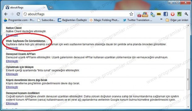 Chrome  u daha da hızlandırmanın kolay yolu...