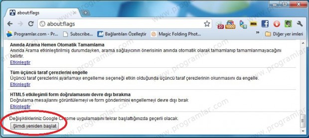 Chrome  u daha da hızlandırmanın kolay yolu...