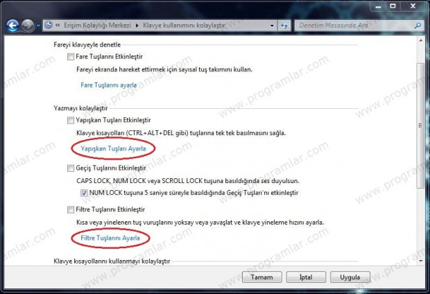 Yapışkan Tuşlardan Kurtulun