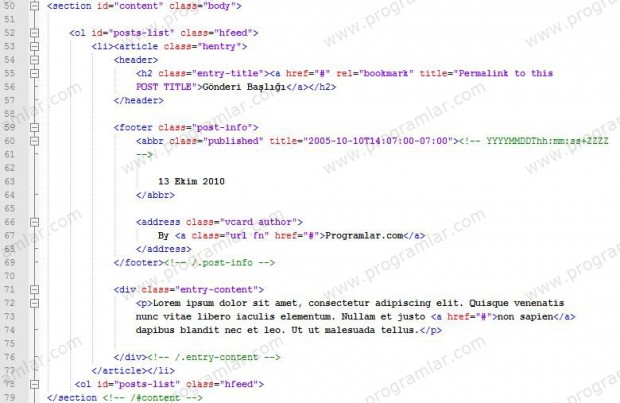 HTML5  e Başlangıç