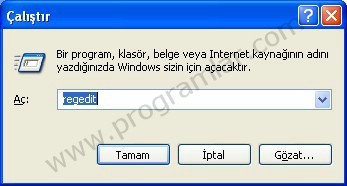 Windows XP  de Autorun Özelliğini Kapatmak