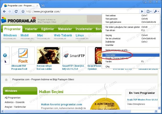 Firefox ve Chrome  da indirme klasörünü değiştirme