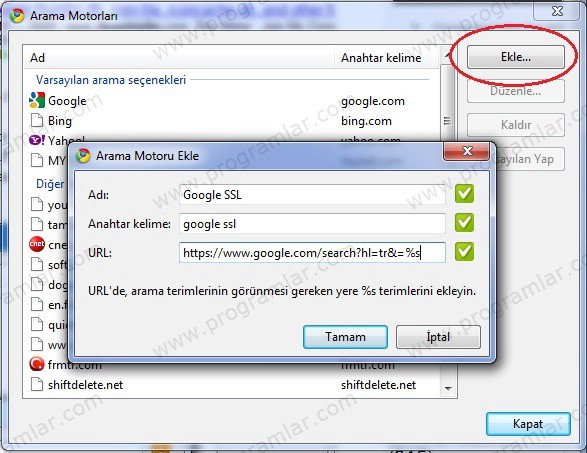 3 Adımda Chrome  da Güvenli Arama (SSL)