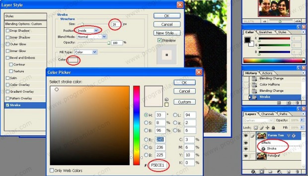 Photoshop çizgi roman efekti