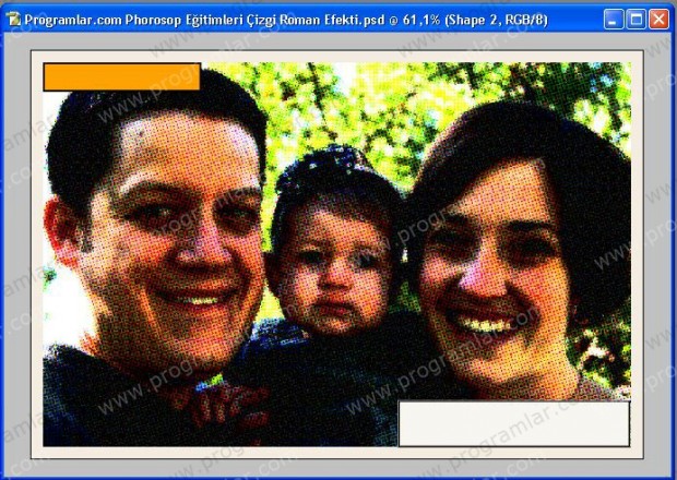 Photoshop çizgi roman efekti