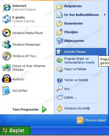 Windows 7, Vista ve XP  de Klavye Dilini Değiştirme