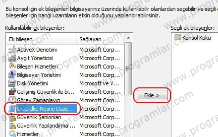 Windows\ da program kısıtlamak