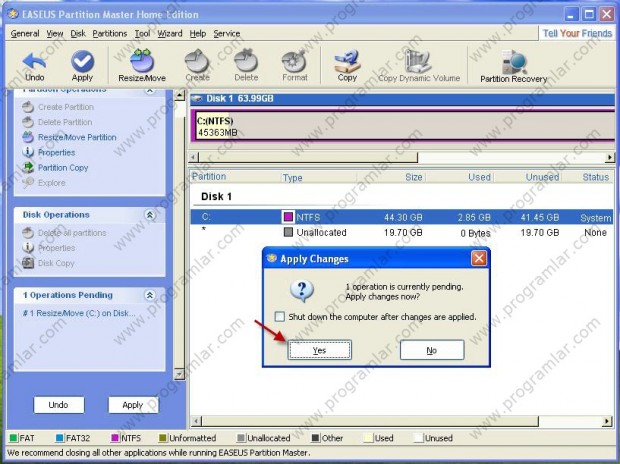 Windows XP\ de disk bölümleme nasıl yapılır?