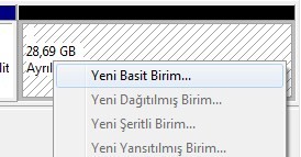 Windows 7 Yüklü Sabit Diskinizi İkiye Bölmek