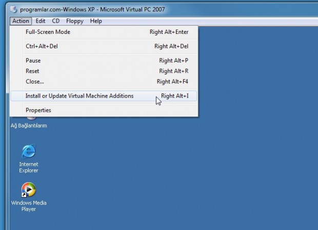 Microsoft Virtual PC 2007 Kurulumu ve Ayarları
