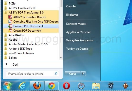 Word den PDF e ve PDF den Word e Çevirme