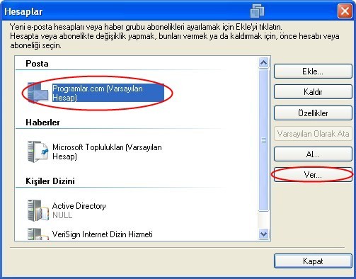 Windows Live Mail i Yedeklemek