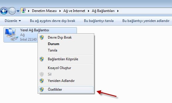 DNS ayarlarını değiştirmek