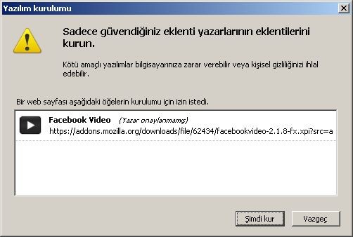 Facebook videolarını indirmek