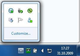 Windows 7 de Live Messenger simgesini  gizlemek