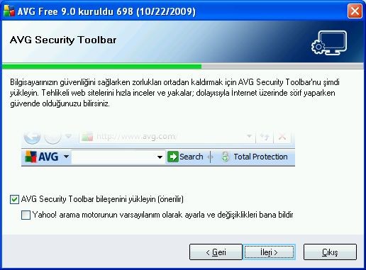 AVG Antivirus Free 9 kurulumu ve ayarları