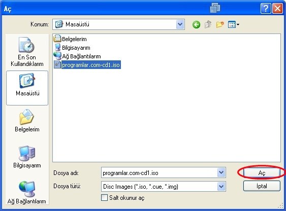 ISO dosyalarını bir CD ye nasıl yazabilirsiniz?