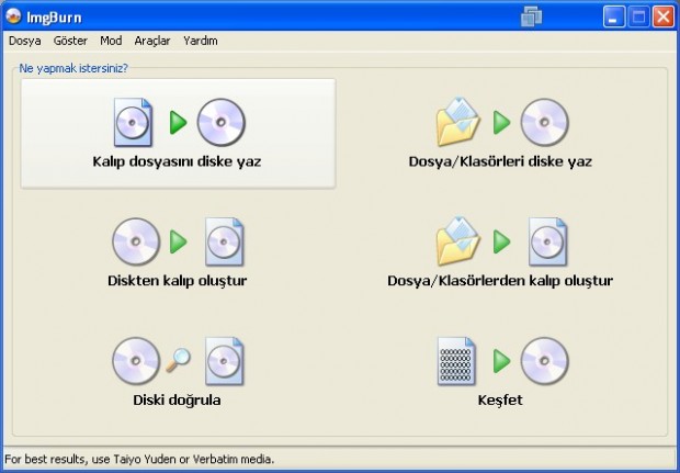 ISO dosyalarını bir CD ye nasıl yazabilirsiniz?