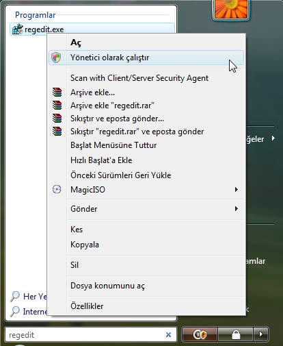 Outlook 2003& 2007 masaüstü simgesini geri yükleme