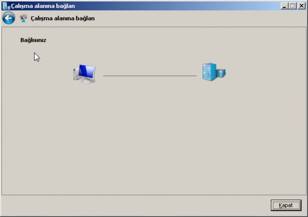 Vista VPN  Bağlısınız 