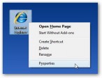 Windows Vista'da Internet Explorer 7 simgesini masaüstüne yerleştirmek