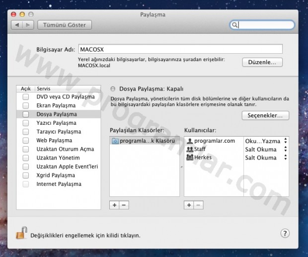 Mac üzerinden Windows Dosya Paylaşımı nasıl kullanılır?