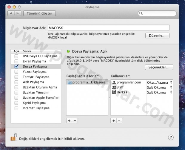 Mac üzerinden Windows Dosya Paylaşımı nasıl kullanılır?