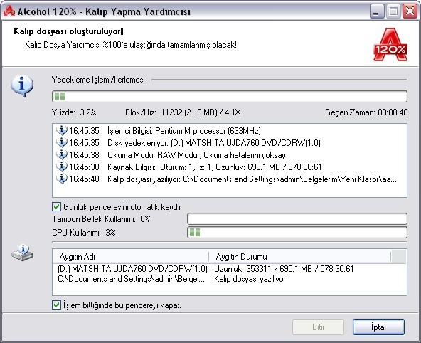 CD&DVD ISO İmajı Nasıl Alınır?